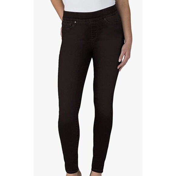 Signature Levi Strauss 20 Jeans Gold CW-1821 20M 35x30 Black Pull-On Skinny - Picture 1 of 6